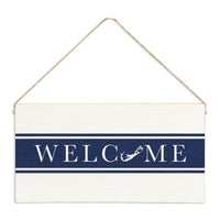 Bermuda Welcome Navy Twine Sign