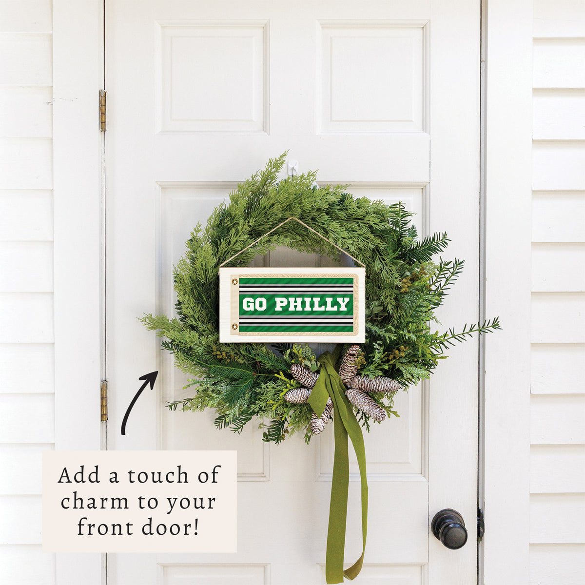 Go Philly Flag Twine Sign
