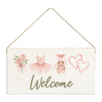 Ballet Icons Welcome Twine Sign