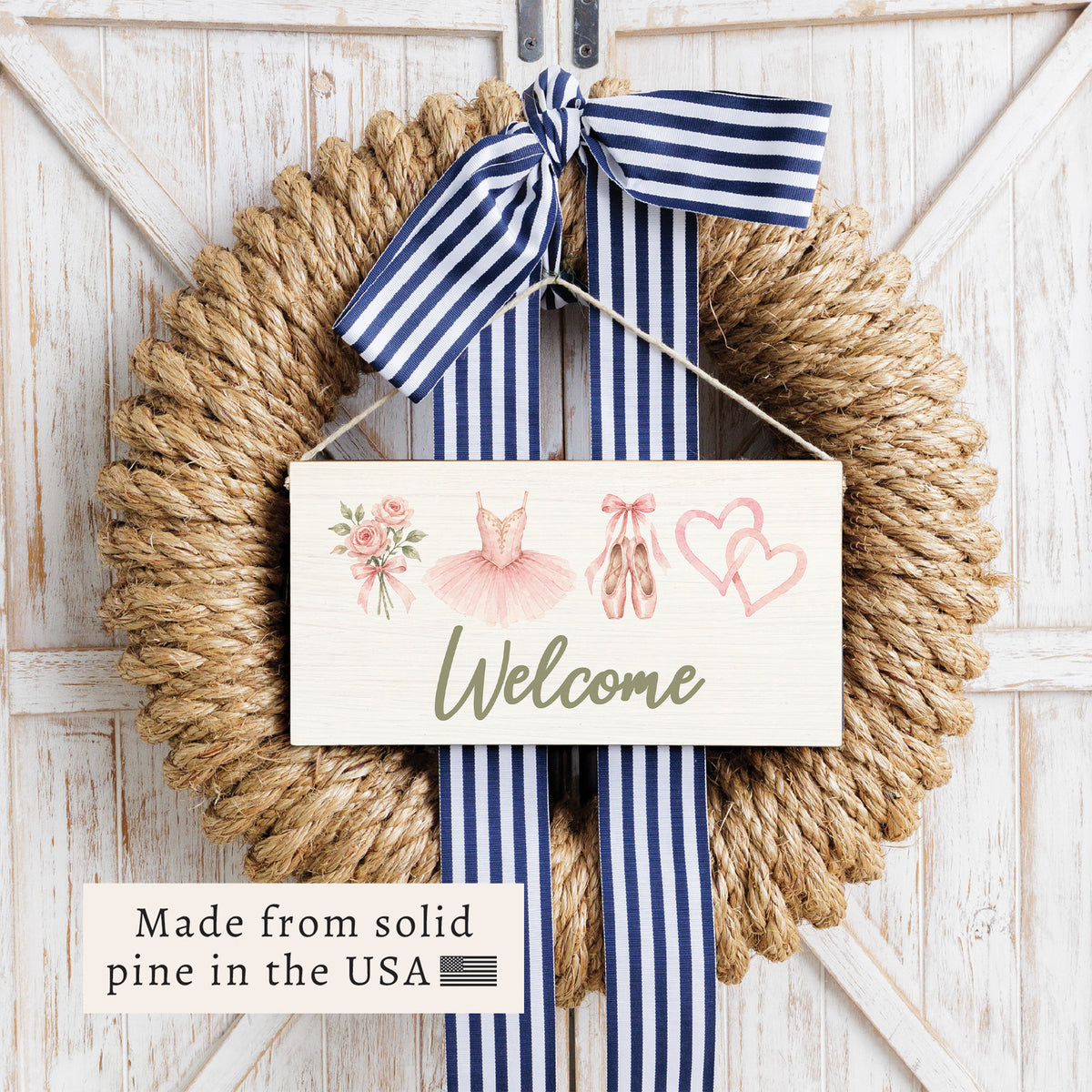 Ballet Icons Welcome Twine Sign