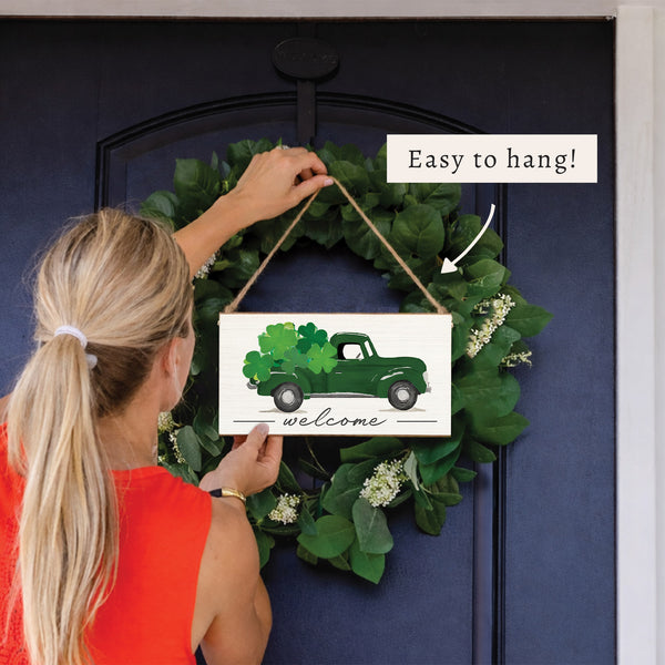 Shamrock Truck Twine Sign