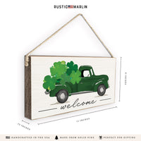 Shamrock Truck Twine Sign