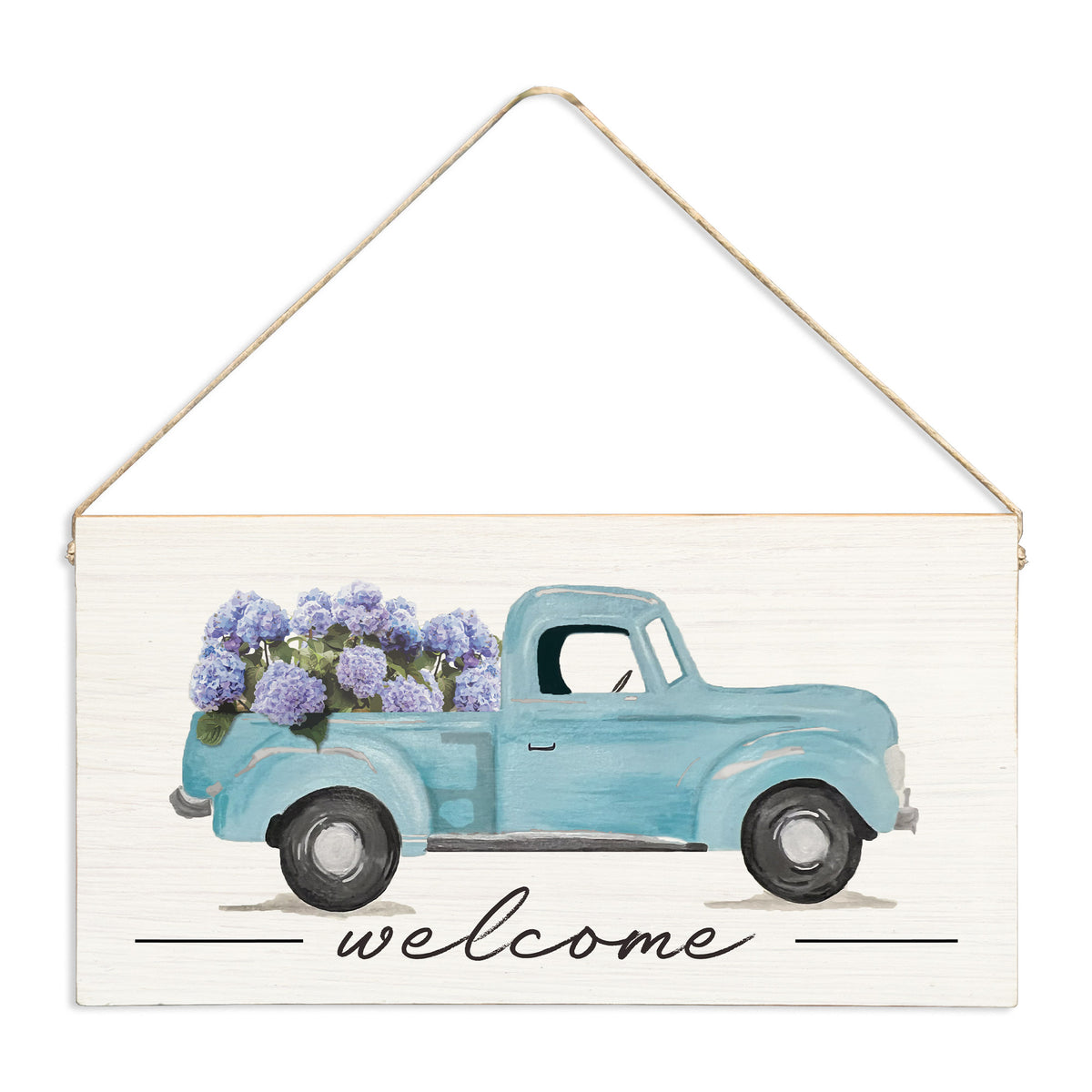 Hydrangea Truck Twine Sign