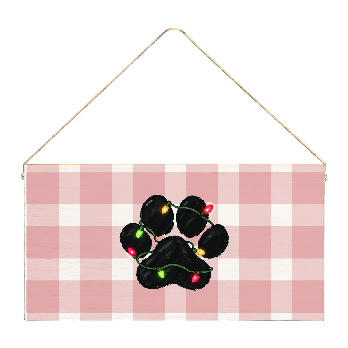 Paw Lights Twine Sign