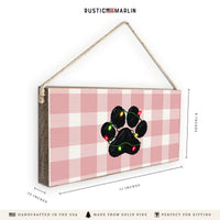 Paw Lights Twine Sign