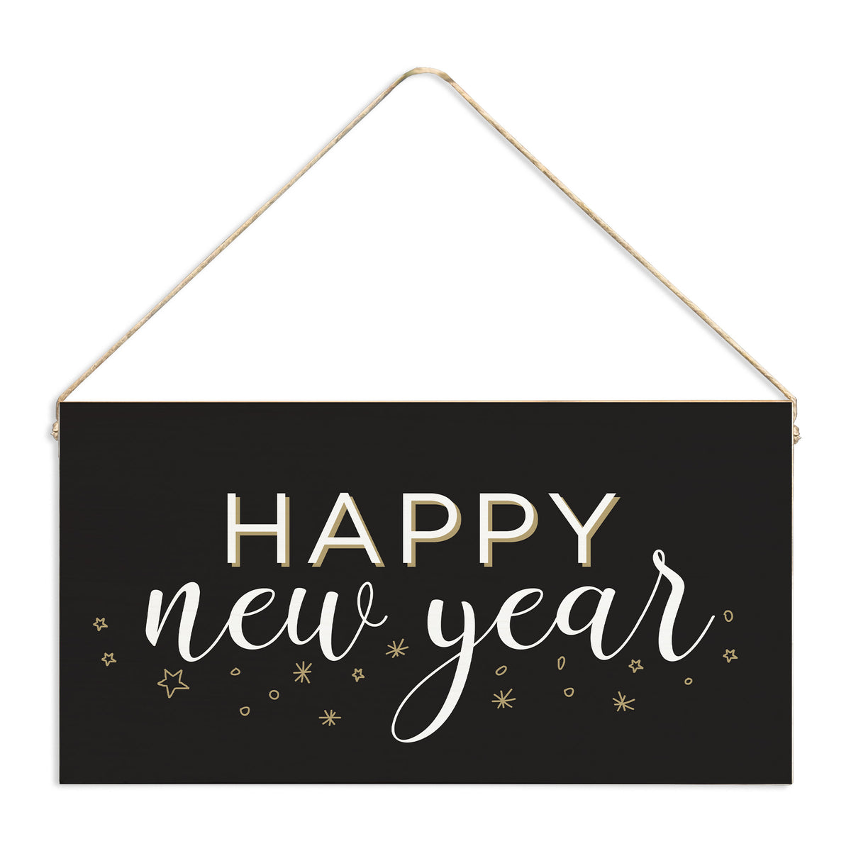 Happy New Year Twine Sign