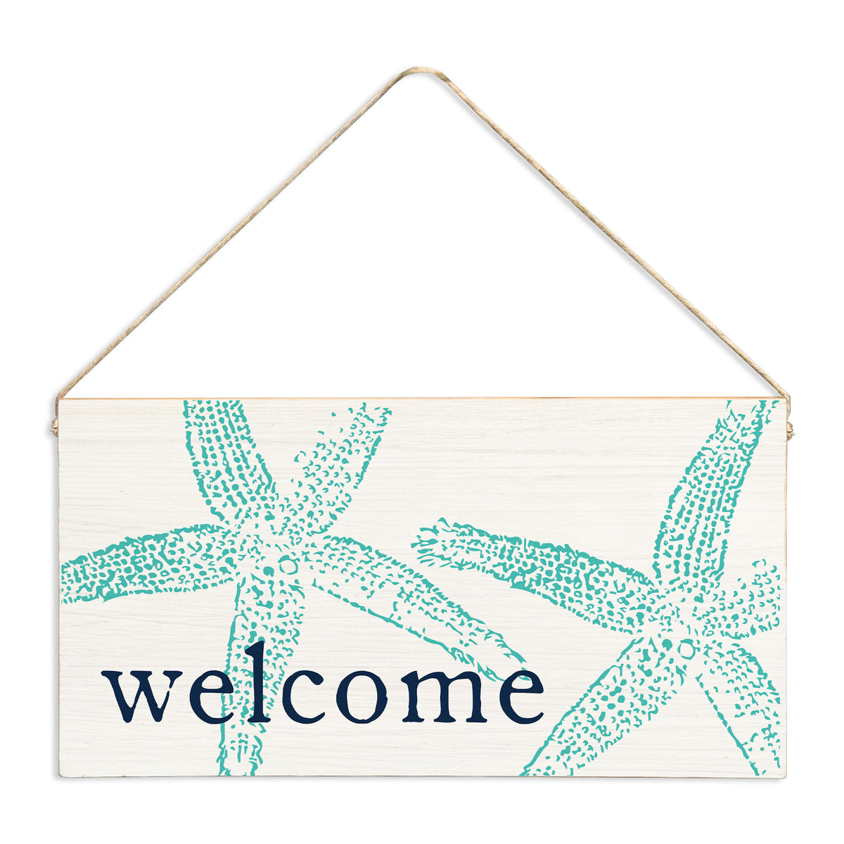 Starfish Welcome Twine Sign