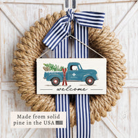 Ski Patrol Truck Welcome Twine Sign