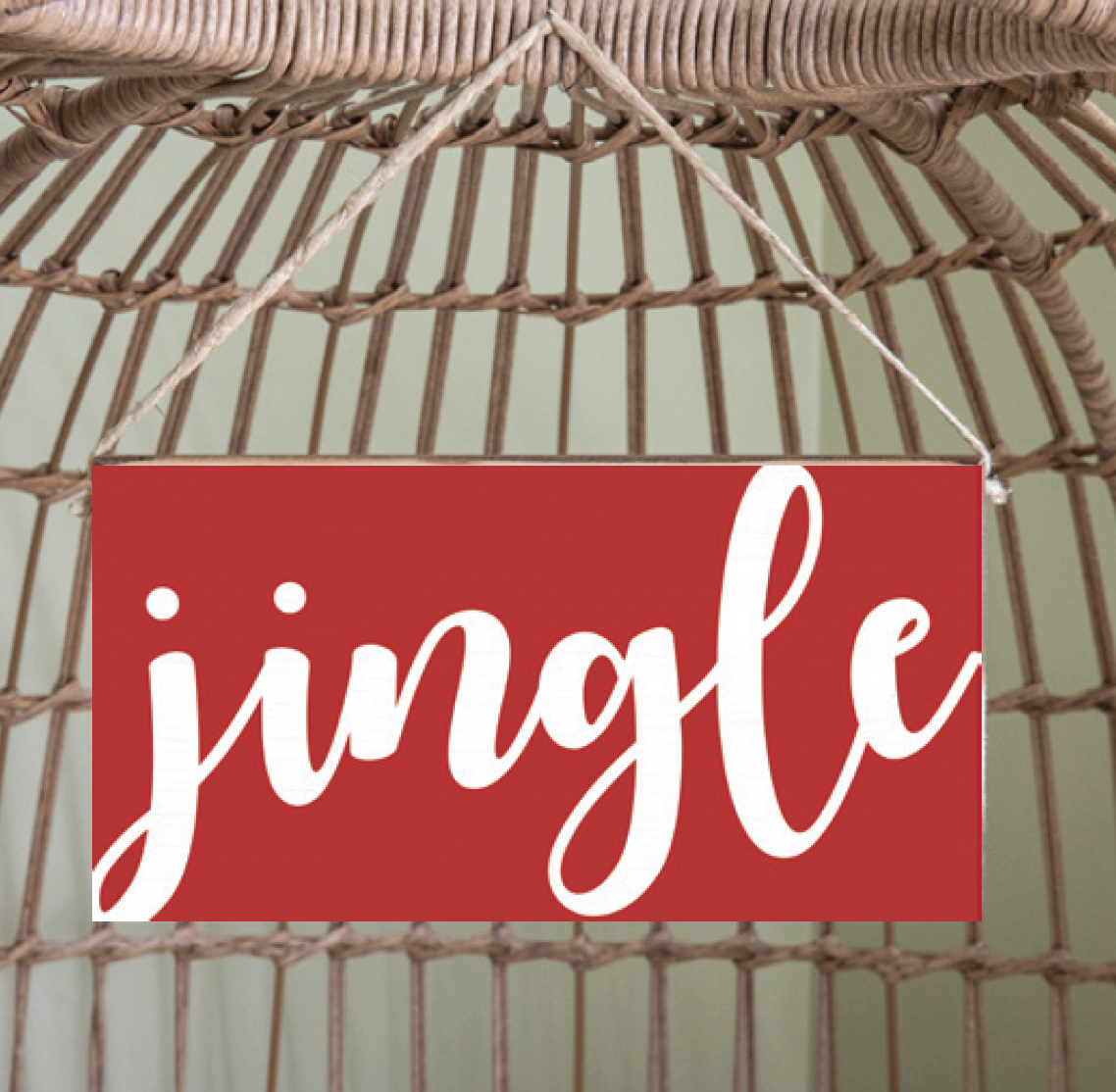 Jingle Twine Hanging Sign