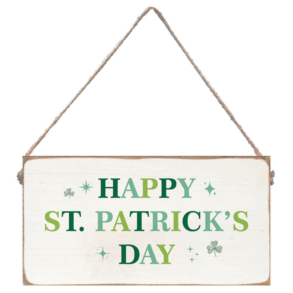 Happy St. Patrick's Day Twine Hanging Sign