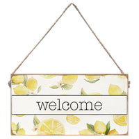 Watercolor Lemons Twine Sign