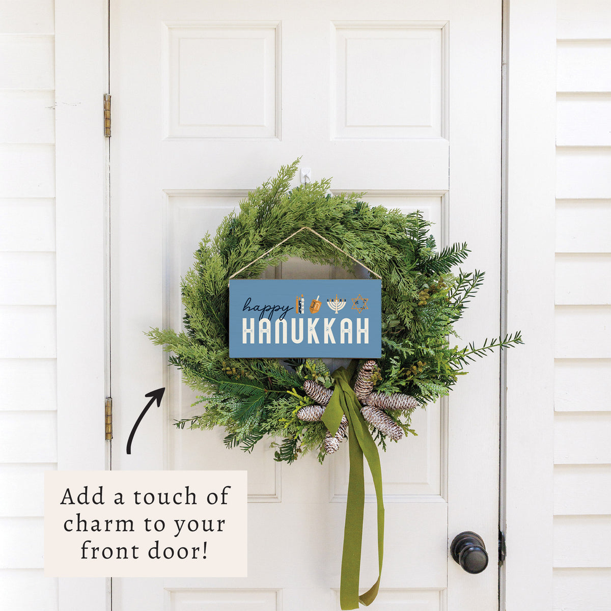 Happy Hanukkah Twine Sign