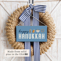 Happy Hanukkah Twine Sign