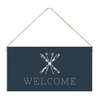Skis Welcome Twine Sign