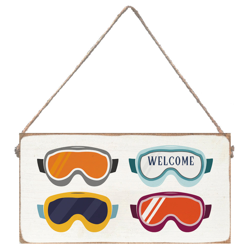 Ski Goggle Vibes Twine Sign
