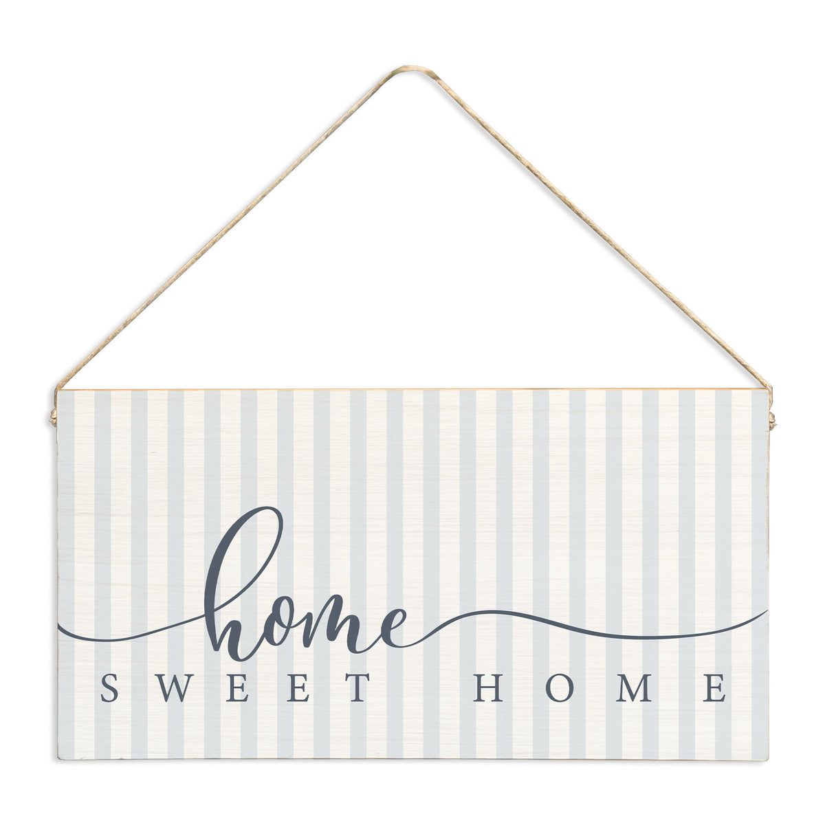 Home Sweet Home Striped Twine Sign