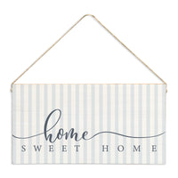 Home Sweet Home Striped Twine Sign