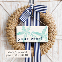 Starfish Personalized Twine Sign