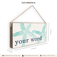 Starfish Personalized Twine Sign