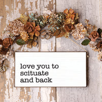 Personalized Love You + Back Twine Hanging Sign