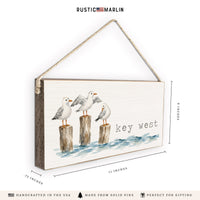 Gull Trio Personalized Twine Sign