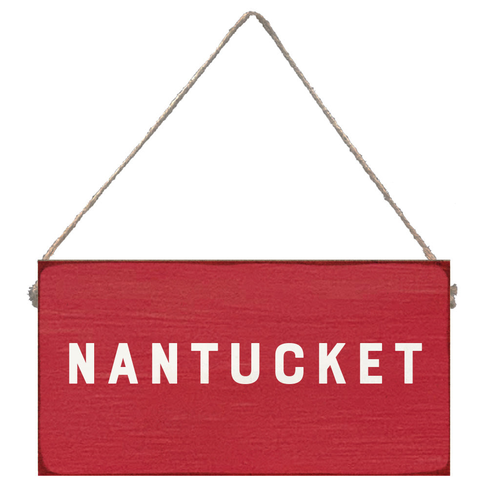 Classic Red Personalized Twine Sign
