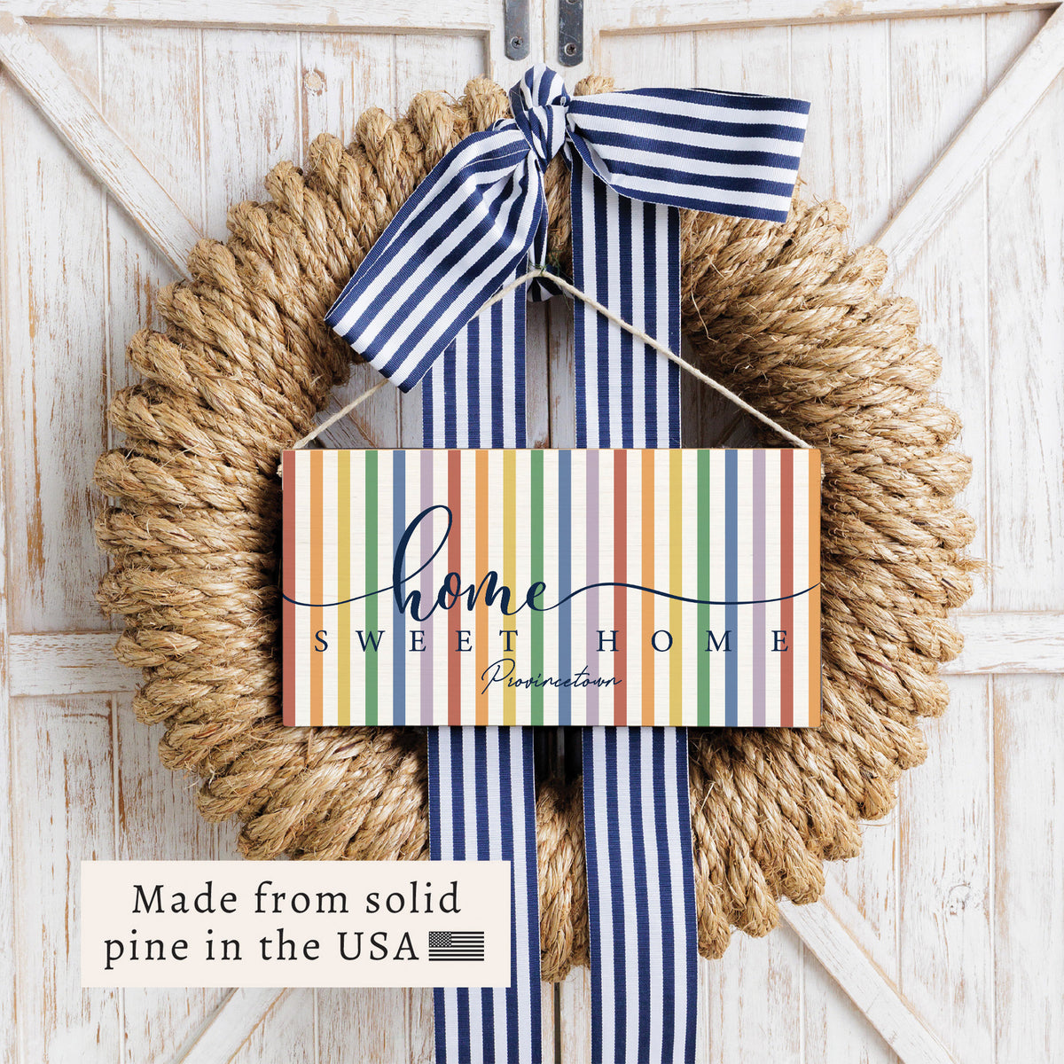 Home Sweet Home Personalized Twine Sign