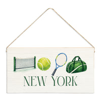 Tennis Icons Personalized Twine Sign