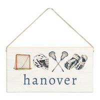 Lacrosse Icons Personalized Twine Sign