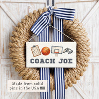 Basketball Icons Personalized Twine Sign