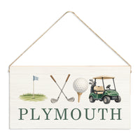 Golf Icons Personalized Twine Sign