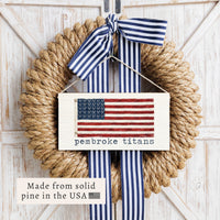 Lacrosse Flag Personalized Twine Sign