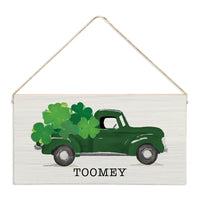 Shamrock Truck Personalized Twine Sign