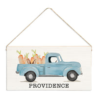 Easter Bunny Truck Personalized Twine Sign