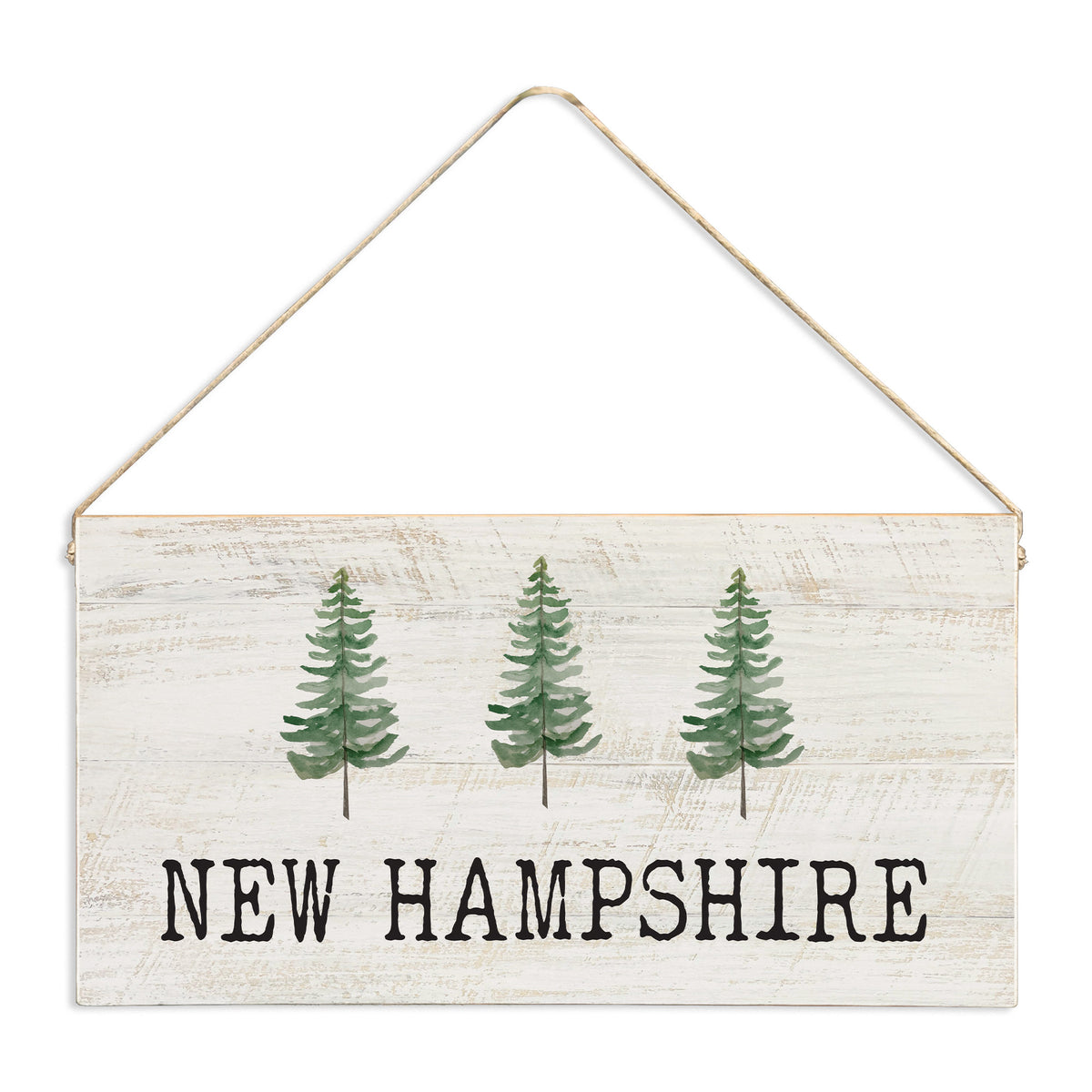 Watercolor Trees Personalized Twine Sign