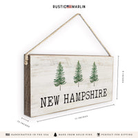 Watercolor Trees Personalized Twine Sign