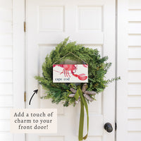 Lobster Watercolor Personalized Twine Sign