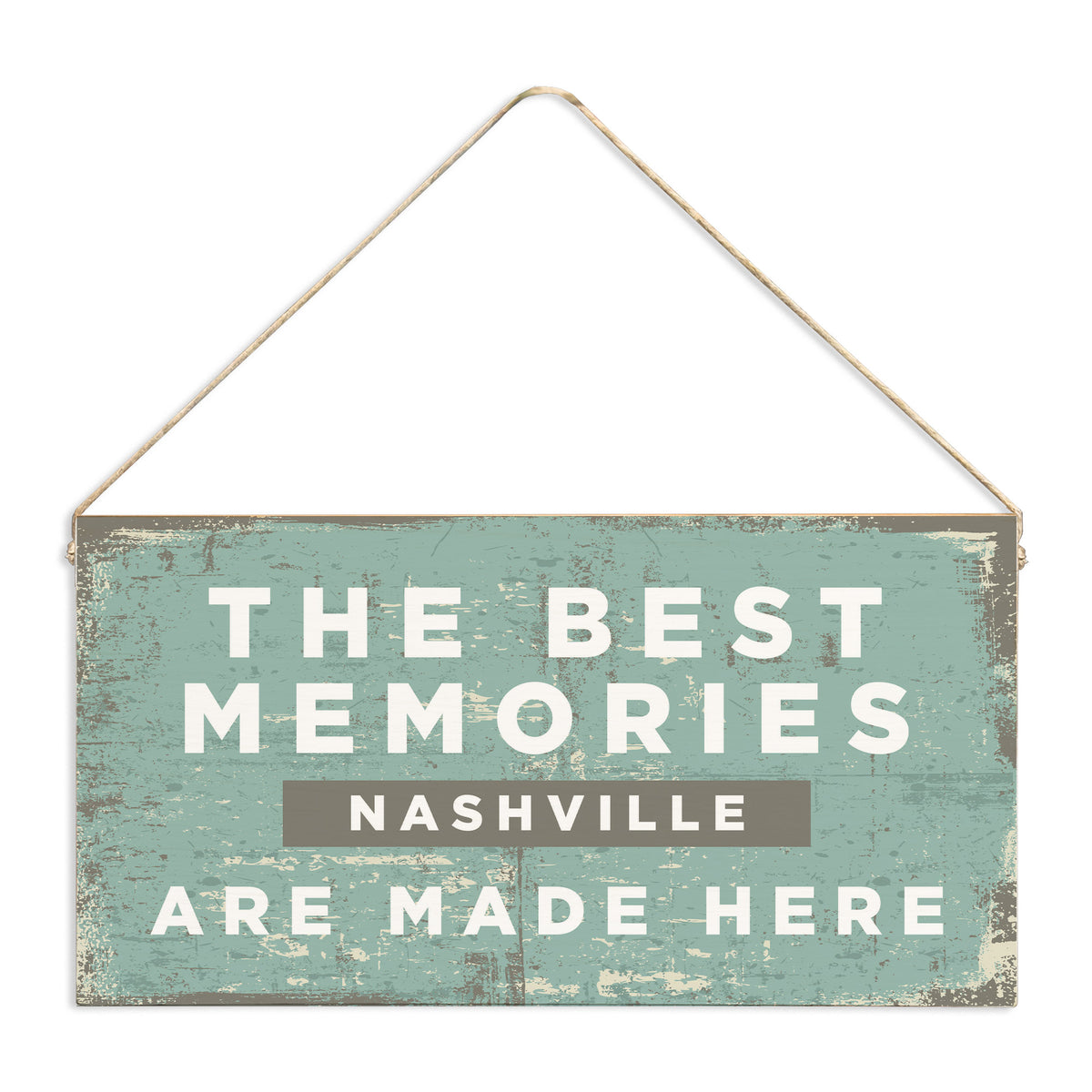 Best Memories Personalized Twine Sign