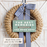 Best Memories Personalized Twine Sign