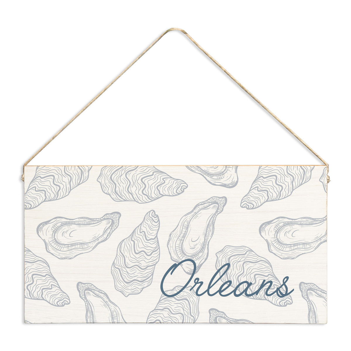 Oysters Personalized Twine Sign