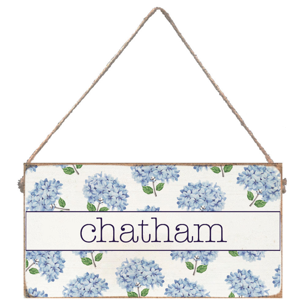 Endless Summer Hydrangea Personalized Twine Sign