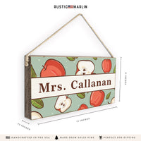 Apples Personalized Twine Sign