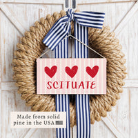 Hearts Personalized Twine Sign