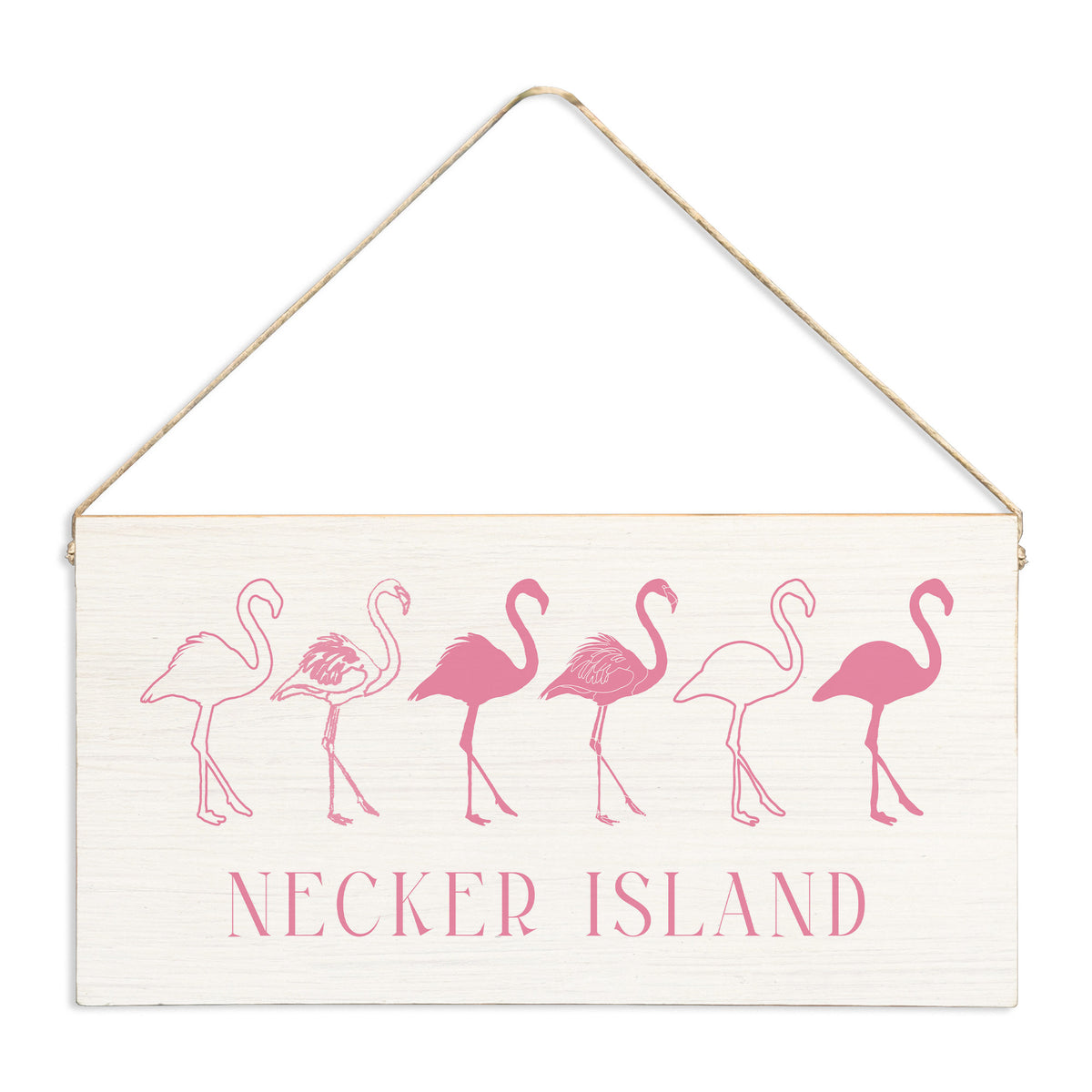 Flamingo Personalized Twine Sign