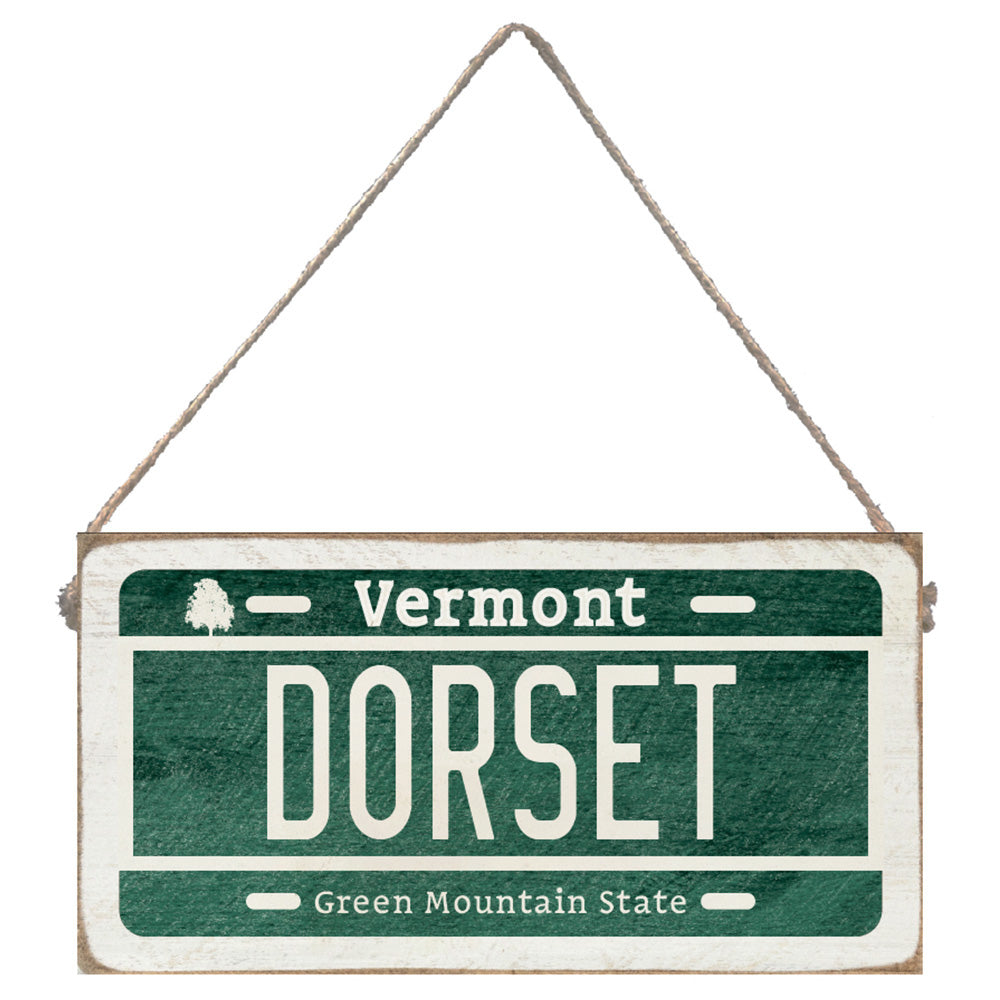 License Plate Personalized Twine Sign