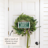 Vermont License Plate Personalized Twine Sign