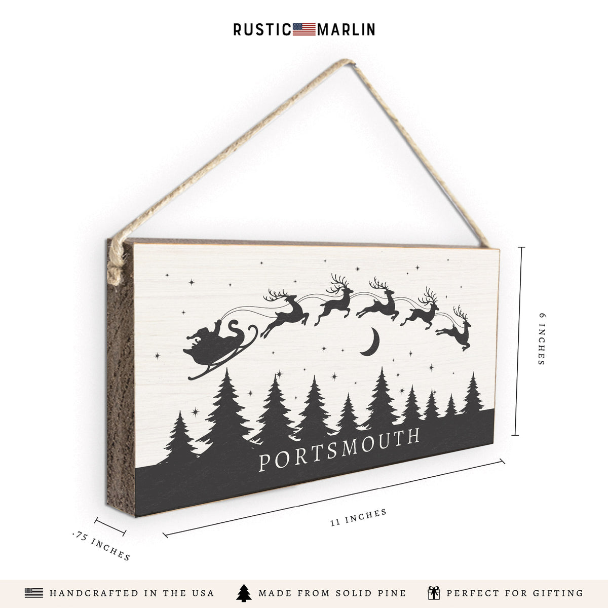And To All A Good Night Personalized Twine Sign