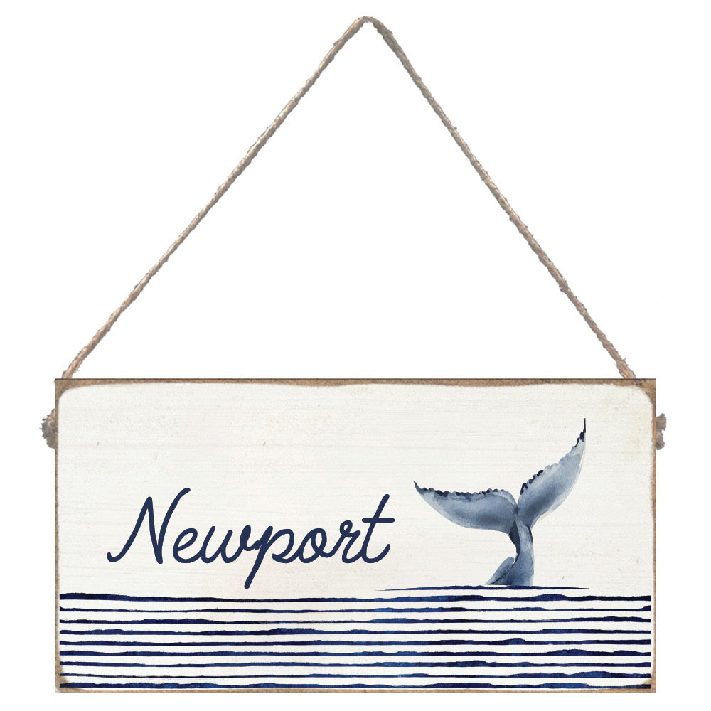 Whale Tale Personalized Twine Sign