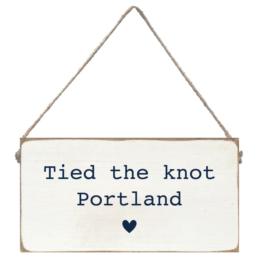 Tied The Knot Personalized Twine Sign