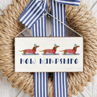 3 Dog Ski Personalized Twine Sign